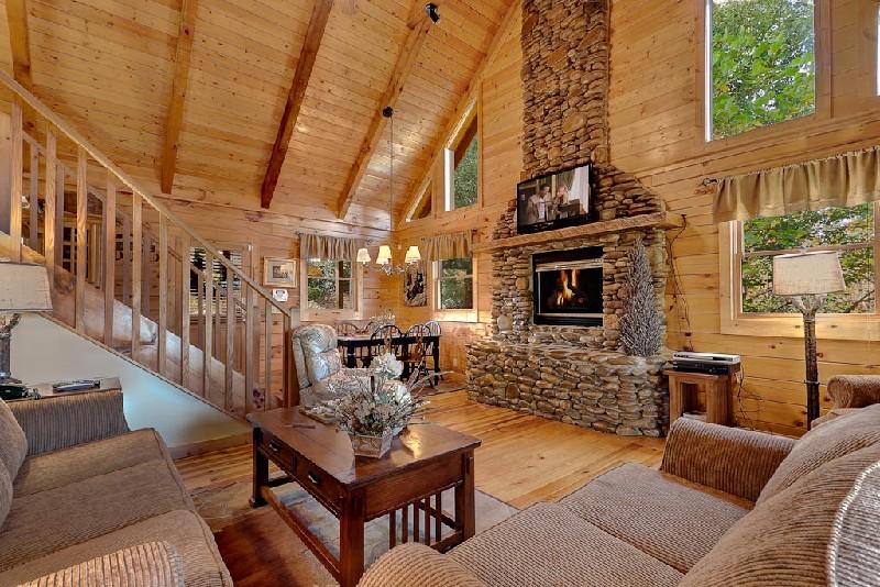 #Gatlinburgcabins, #Pigeonforgecabins, second view of livingroom